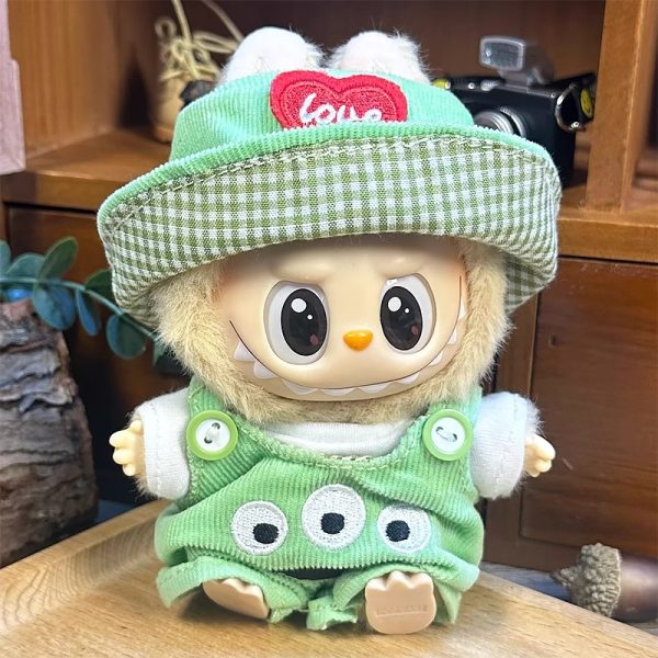 Three eyed monster (heart-shaped hat+T-shirt+overalls)