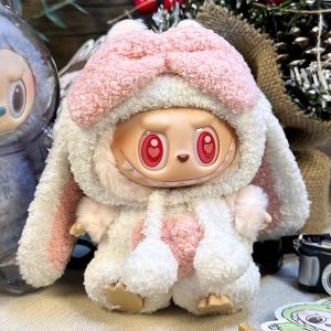 Loop-eared rabbit (hood + suspenders)