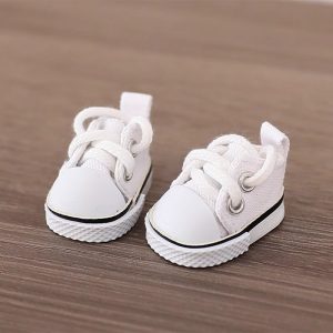 white canvas shoes
